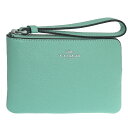 コーチ 小物 レディース ポーチ アウトレット品 レザー ブルー PBBLD LTH CRNR ZIP CP483SVVSW COACH