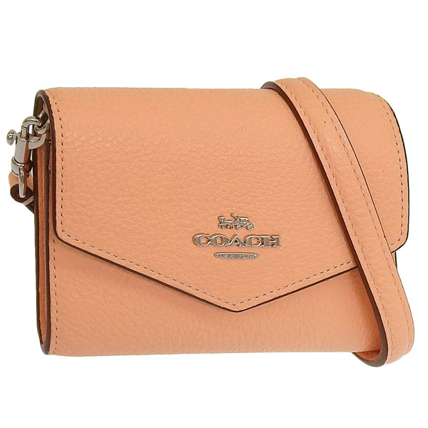 コーチ バッグ レディース ミニショルダーポーチ 財布 アウトレット品 レザー ライトピンク MN ENVLP WLT XGRN LT CU170SVS9W COACH