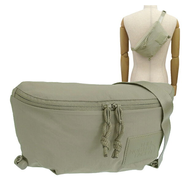 【1/25限定 抽選で2人に1人100%ポイントバック！要エントリー】 ノースフェイス バッグ メンズ レディース ショルダーバッグ ボディバッグ ナイロン グレーシューベージュ W NEVER STOP LUMBAR NN2PQ83B-GRB THE NORTH FACE