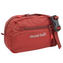 モンベル バッグ メンズ レディース ボディバッグ ナイロン レッド ポケッタブル ライトポーチ S 1123985RD mont-bell