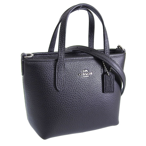 コーチ バッグ レディース 2WAY ショルダーバッグ アウトレット レザー ブラック CITY MINI TOTE BAG CW031SVBK-ZZ COACH