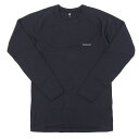 モンベル 衣類 メンズ アンダーウエア L ポリエステル ブラック ZEO-LINE Middle Weght Round Neck RL1107704BK m...