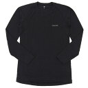 モンベル 衣類 メンズ インナー Lサイズ ブラック ジオラインL.W. ラウンドネックシャツ メンズ RL1107732BK mont-bell