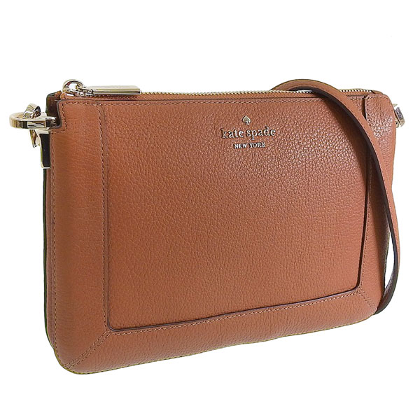 KATE SPADE - 【5/15限定 抽選で2人に1人100%ポイントバック！要エントリー】 ケイトスペード バッグ レディース ショルダーバッグ アウトレット レザー ブラウン lena dbl comp cb KH430-200 KATE SPADE