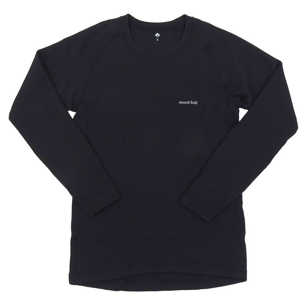 【11/25限定 抽選で2人に1人100%ポイントバック!要エントリー】 モンベル 衣類 メンズ インナー Mサイズ ブラック ジオラインEXP. ラウンドネッ...