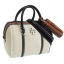 トーリーバーチ バッグ レディース 2WAY ハンドバッグ ショルダーバッグ アウトレット ベージュ×ブラウン THEA CANVAS MINI SATCHEL...