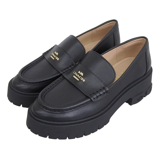 コーチ 靴 レディース ローファー アウトレット レザー ブラック RUTHIE LTHR LOAFER CM587BLK6 COACH