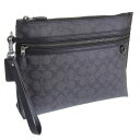 コーチ バッグ メンズ クラッチバッグ アウトレット チャコール CY985QBMI5 COACH