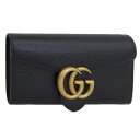 グッチ 財布 レディース 長財布 アウトレット レザー ブラック O WWL(271M) 779776A7M0T1000 GUCCI
