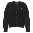 ラルフローレン 衣類 レディース カーディガン XL コットン ブラック CORE REPLEN 313543047005XLBK RALPH LAUREN
