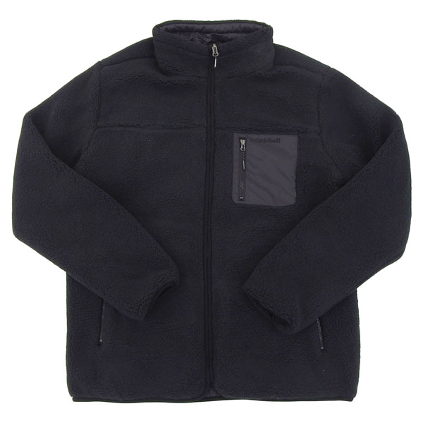 【楽天スーパーSALE期間中 抽選で2人に1人100%ポイントバック！要エントリー】 モンベル 衣類 メンズ レディース ボアフリース リバーシブル ジャケット XS ブラック ML3EWUJF262BK85 mont-bell