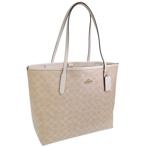 コーチ バッグ レディース トートバッグ アウトレット ベージュ SIG CITY TOTE CV976IMXDM COACH A4対応