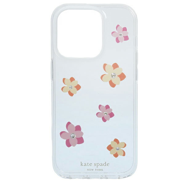 ケイトスペード スマホケース レディース クリアーマルチ FLOWER PRINTED FLOWERS ...