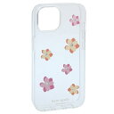 ケイトスペード スマホケース レディース クリアーマルチ FLOWER PRINTED FLOWERS AND SHO iPhone 14 KB321-961 KATE SPADE