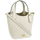コーチ バッグ レディース 2WAY ハンドバッグ ショルダーバッグ アウトレット レザー ホワイト LTH HANNA BCKT CR168IMCHK COACH