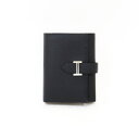 エルメス HERMES 二つ折り財布 ベアン ヴェルソ ウォレット ノワール×シルバー Bearn verso wallet H082983CKBE