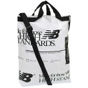 ニューバランス バッグ メンズ レディース 2WAY トートバッグ ショルダーバッグ ホワイト REUSABLE TOTE CROSSBODY BAG NBGCECS901-WHITE NEW BALANCE A4対応