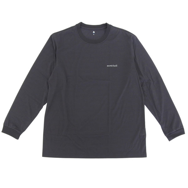 モンベル 衣類 メンズ ロンT XL ブラック WIC.ロングスリーブT メンズ RXL1114688BK mont-bell