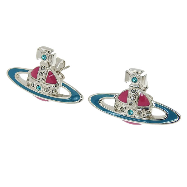 ヴィヴィアンウエストウッド アクセサリー レディース ピアス プラチナム SMALL NEO BAS RELIEF EARRINGS 6201003902P682 VIVIENNE WESTWOOD