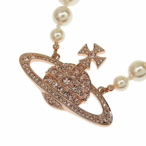 Rakuten - ヴィヴィアンウエストウッド アクセサリー レディース ネックレス ピンクゴールド ONE ROW PEARL BAS RELIEF 6301010602G128 VIVIENNE WESTWOOD