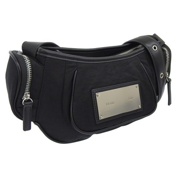 マーティンキム バッグ レディース ショルダーバッグ ナイロン ブラック MADELEINE ROUND BAG MK2500BG057VBK Matin Kim