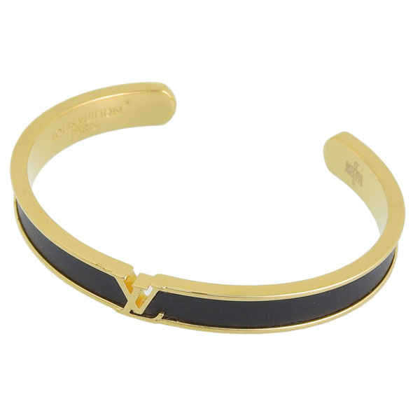 ルイヴィトン アクセサリー レディース ブレスレット S ゴールド×ブラック M1729S LOUIS VUITTON