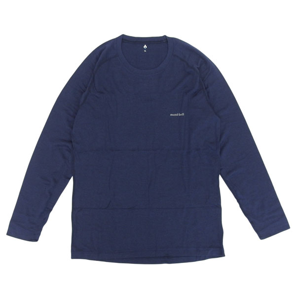 モンベル 衣類 メンズ アンダーウエア XL ウール ネイビー M.W.ラウンドネックシャツ メンズ RXL1107654DKNV mont-bell