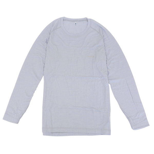 モンベル 衣類 メンズ アンダーウエア XL ウール ライトグレー M.W.ラウンドネックシャツ メンズ RXL1107654LTSV mont-bell