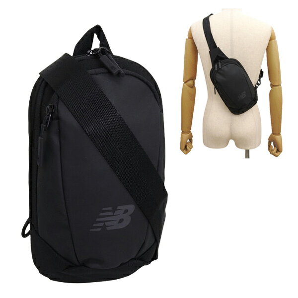 【1/25限定 抽選で2人に1人100%ポイントバック！要エントリー】 ニューバランス バッグ メンズ レディース ボディバッグ ナイロン ブラック NBGCEFE702-BLACK NEW BALANCE