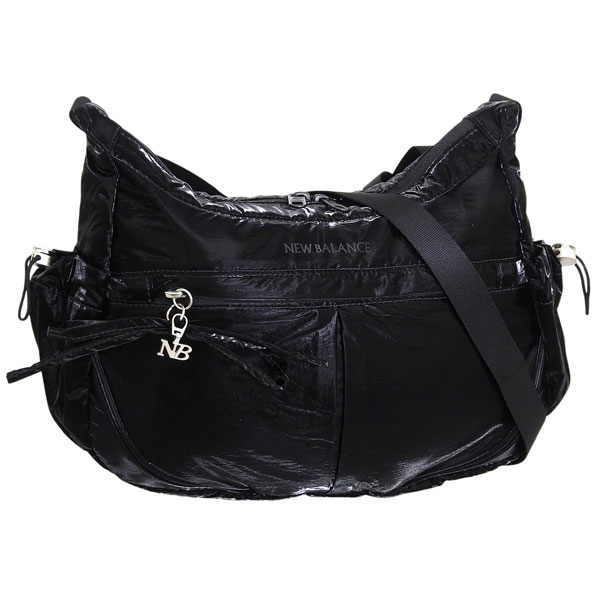 【1/25限定 抽選で2人に1人100%ポイントバック！要エントリー】 ニューバランス バッグ メンズ レディース ショルダーバッグ ナイロン ブラック NBGCFFW104-DSTBLK NEW BALANCE