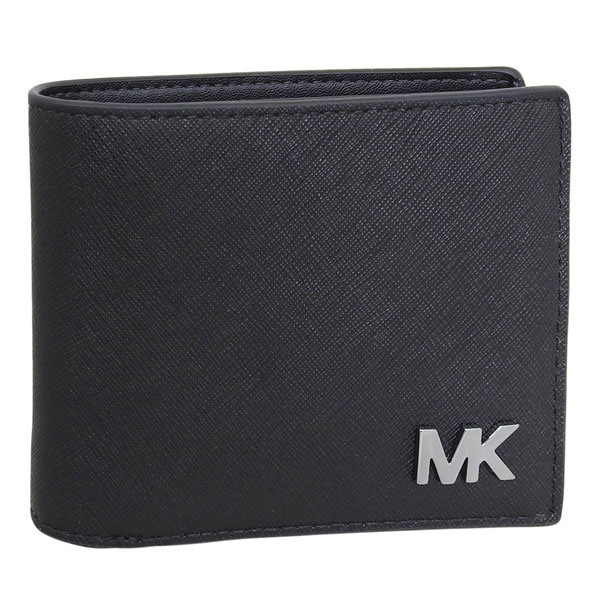 乐天商城 - マイケルコース 財布 メンズ 二つ折り財布 アウトレット ブラック COOPER BILLFOLD W PASSCASE 36S5LCOF2U-BLACK MICHAEL KORS