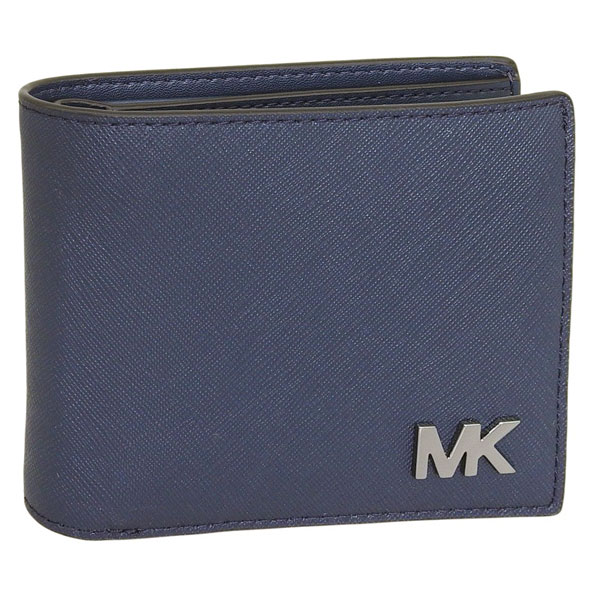 Rakuten - マイケルコース 財布 メンズ 二つ折り財布 アウトレット ネイビー COOPER BILLFOLD W PASSCASE 36S5LCOF2U-NAVY MICHAEL KORS
