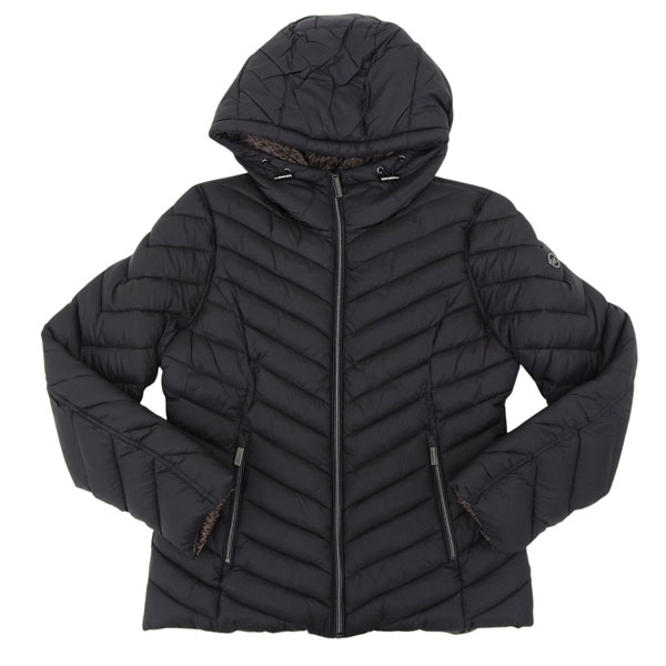 乐天商城 - マイケルコース 衣類 レディース パッカブル ジャケット （リバーシブル） S アウトレット ブラック×ブラウン 77B6810M42-BLBRS MICHAEL KORS