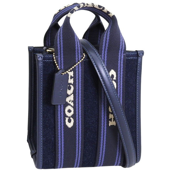 コーチ バッグ レディース 2WAY ショルダーバッグ ハンドバッグ アウトレット デニム ネイビー SMTH MIN TT DNM CCL74IML6L CO...