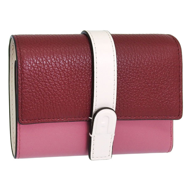 乐天商城 - フルラ 財布 レディース 三つ折り財布 アウトレット レザー レッド×ベージュ FURLA GRAZIA COMPACT WALLET TRIFOLD WP00496BX15884551S FURLA