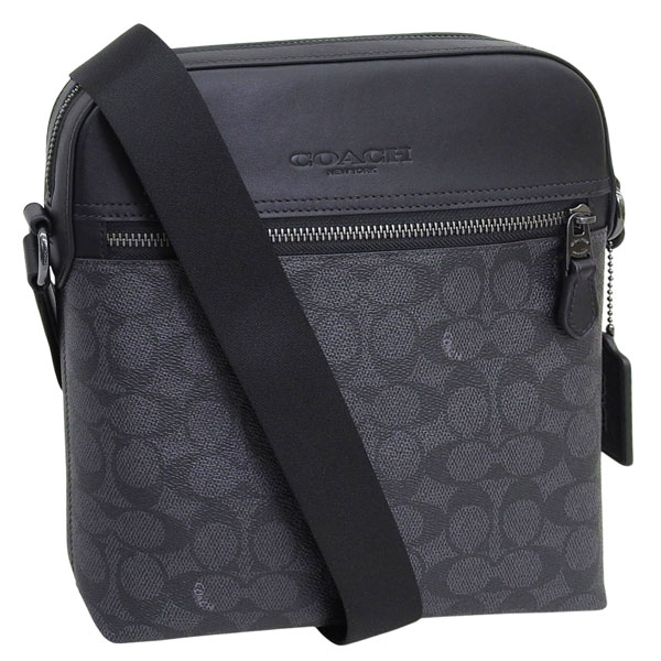 COACH - コーチ バッグ メンズ ショルダーバッグ アウトレット ブラック HOUSTON FLT SIG CZ398QBMI5 COACH