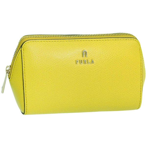 Rakuten - フルラ 小物 レディース ポーチ アウトレット レザー イエロー CAMELIA M COSMETIC CASE VITTELO ARES WE00449ARE000HY000 FURLA