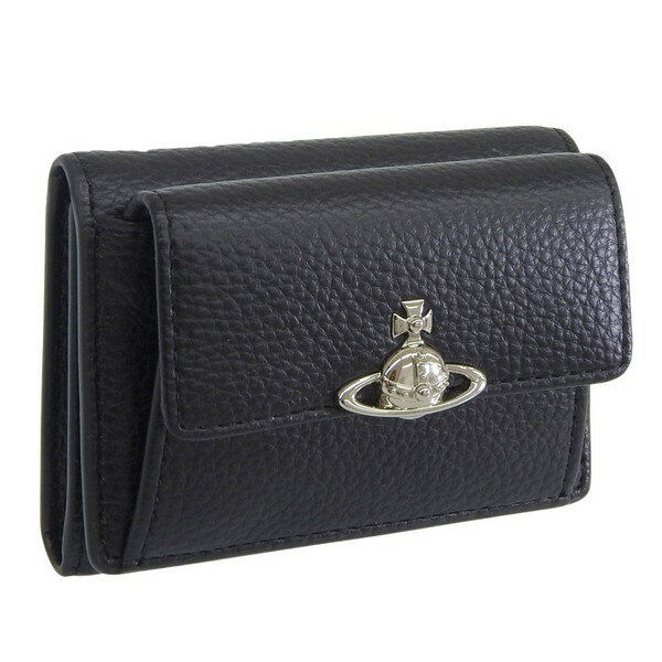 ヴィヴィアンウエストウッド 財布 レディース 三つ折り財布 ブラック SMALL FRAP PURSE 5115002TWS000DN403 VIVIENNE WESTWOOD