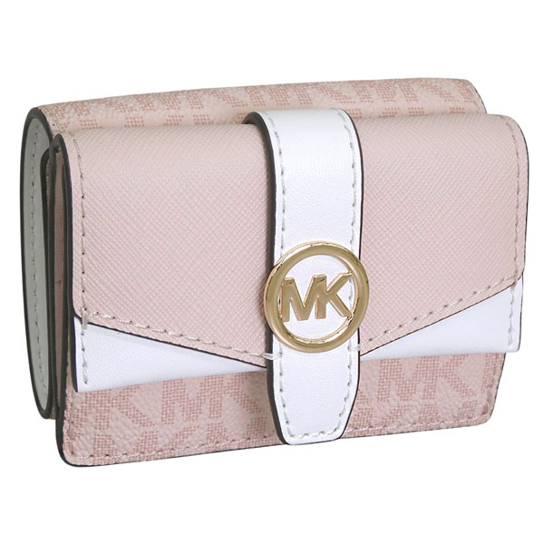 Rakuten - マイケルコース 財布 レディース 三つ折り財布 アウトレット ホワイト×ピンク D35R6GGRD0B-183 MICHAEL KORS