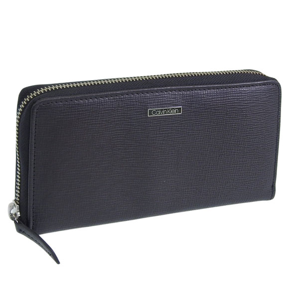 Rakuten - カルバンクライン 財布 メンズ 長財布 レザー ブラック ZIP AROUND 31CK190006 CALVIN KLEIN