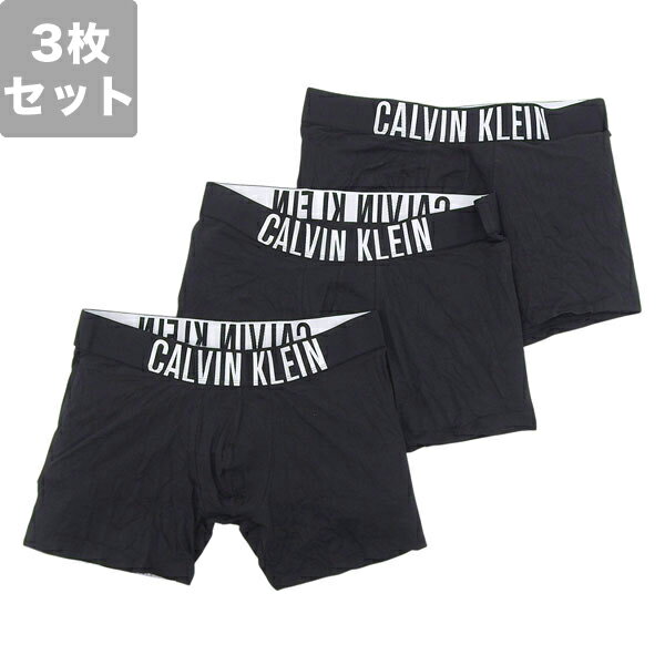 CALVIN KLEIN - カルバンクライン 衣類 メンズ パンツ S ブラック Intense Power Cotton Stretch BOXER BRIEF 3PK NB3609BLACKS CALVIN KLEIN
