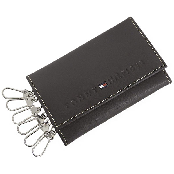 トミーヒルフィガー 小物 メンズ キーケース レザー ブラウン YEN KEYCASE 31TL17X005-200 TOMMY HILFIGER