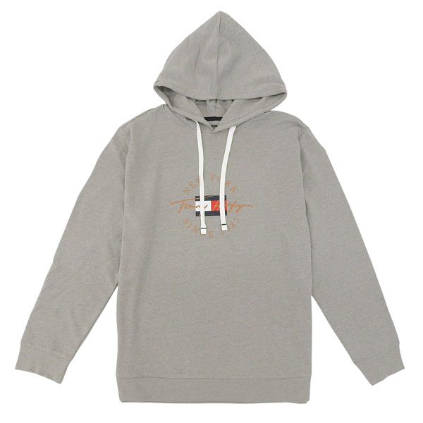 乐天商城 - トミーヒルフィガー 衣類 メンズ フーディーパーカー M コットン グレー TH09T4502004M TOMMY HILFIGER
