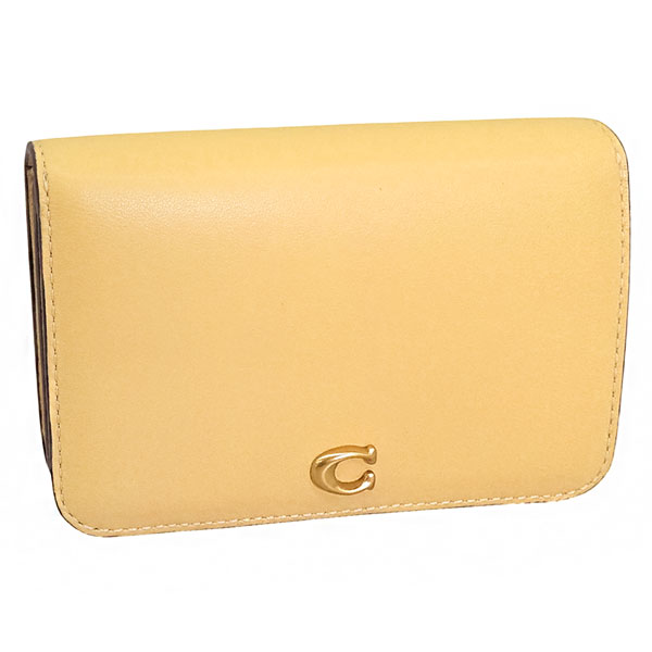 Rakuten - コーチ 財布 レディース 二つ折り財布 レザー イエロー RFC ESS SLIM CC CR990B4VN COACH