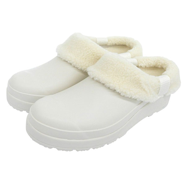乐天商城 - ハンター 靴 レディース クロッグ UK4 ホワイト W PLAY SHERPA INSULATED CLOG WFF1000RSPWH23 HUNTER