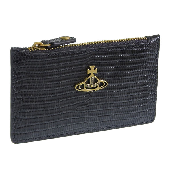 Rakuten - ヴィヴィアンウエストウッド 小物 レディース カードケース レザー ブラック LIZARD SLIM LG CARD HOLDER 51110039UL004FN401 VIVIENNE WESTWOOD