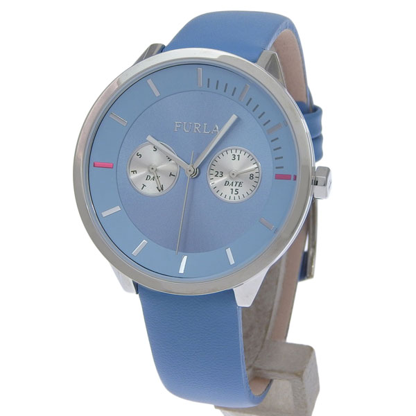 Rakuten - フルラ 小物 レディース 腕時計 SS×レザー ライトブルー METROPOLIS 38mm R4251102548 FURLA