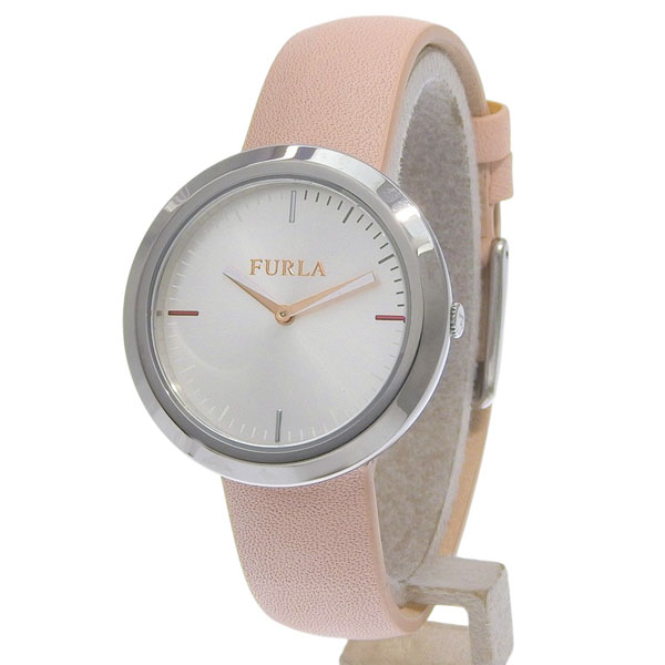 乐天商城 - フルラ 小物 レディース 腕時計 SS×レザー ピンク VALENTTNA 34mm 2H D.PINK DIAL R4251103505 FURLA