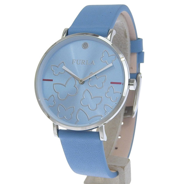 フルラ 小物 レディース 腕時計 SS×レザー ブルー GIADA BUTTERFLY 36mm 2H BLUE DIAL R4251113509 FURLA