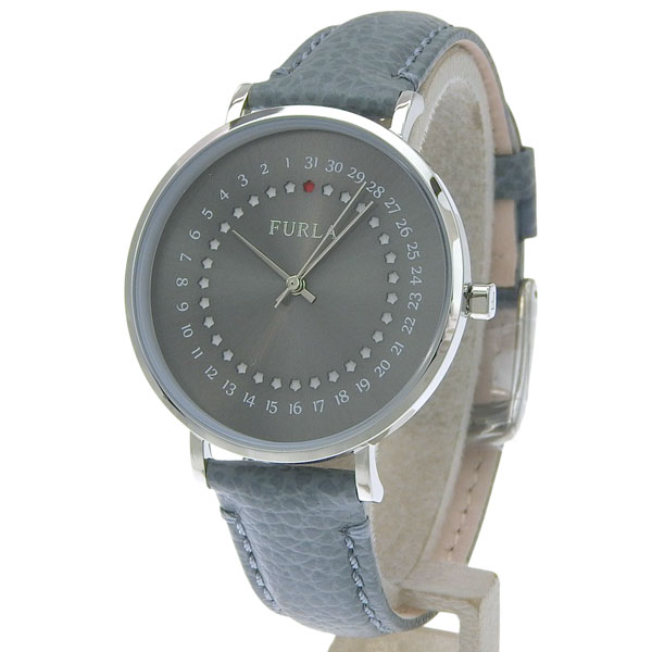 NIXON - フルラ 小物 レディース 腕時計 SS×レザー ライトブルー GIADA DATE 36mm 3H L.BLUE DIAL R4251121503 FURLA